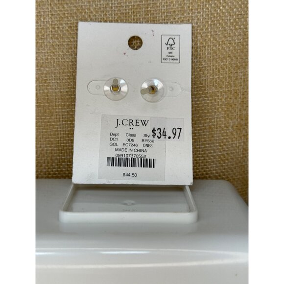 J.Crew Hypoallergenic Gold-Tone Triple Hoop Earrings For Women - Picture 5 of 7